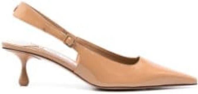 Jimmy Choo Amel Leren Pumps Beige Dames