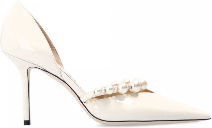 Jimmy Choo Aurelie patent leather pumps Wit Dames - Foto 2