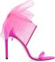 Jimmy Choo 100 mm Aveline asymmetrische sandalen Roze - Thumbnail 1