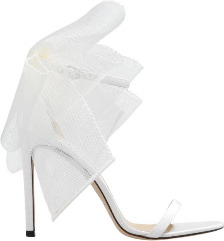 Jimmy Choo Aveline stiletto sandalen White Dames