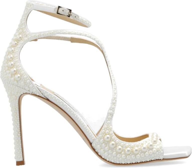 Jimmy Choo Azia hoge hakken sandalen White Dames