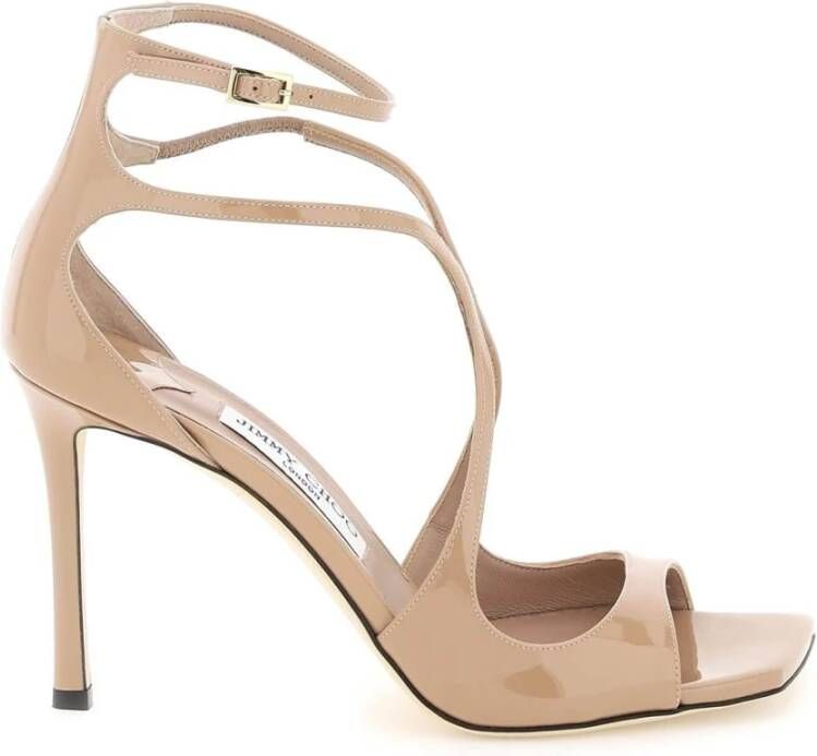 Jimmy Choo Patentleren Azia 95 Sandalen Pink Dames