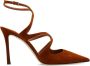 Jimmy Choo Azia suède pumps Bruin Dames - Thumbnail 1