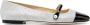 Jimmy Choo Elegante Zwarte Zilveren Ballerina Flats White Dames - Thumbnail 9