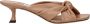 Jimmy Choo Beige Leren Platte Sandalen Vintage Effect - Thumbnail 1