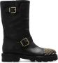 Jimmy Choo Biker II studs enkellaarzen Zwart Dames - Thumbnail 1