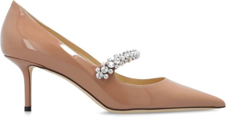 Jimmy Choo Pumps & high heels Bing' Pink Pumps With Crystal Embellishment In Pat in beige