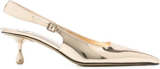 Jimmy Choo Blote Kalfsleren Sandalen Yellow Dames