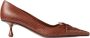 Jimmy Choo Bruin Elaphe Leren Hak Schoenen - Thumbnail 1