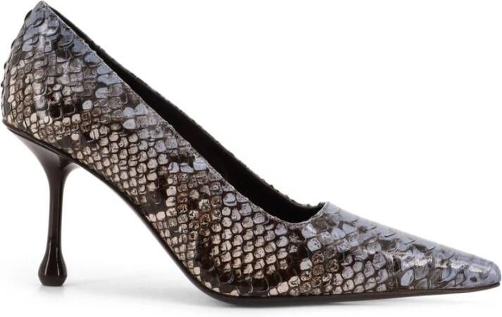 Jimmy Choo Bruin Leren Puntige Neus Hakken
