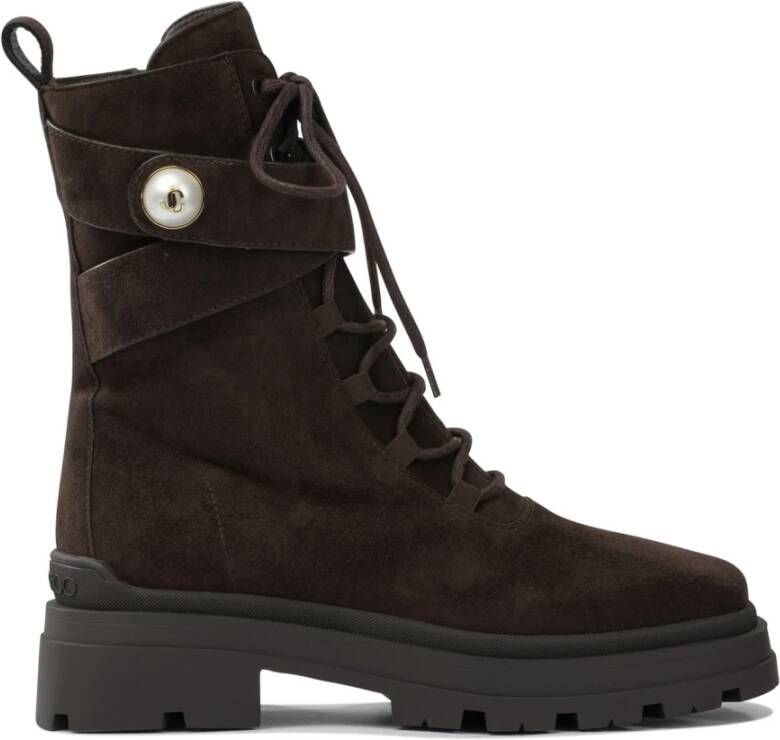 Jimmy Choo Boots Noemi' Combat Boots in bruin