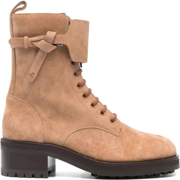 Jimmy Choo Bruine Leren Laarzen voor Vrouwen