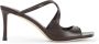 Jimmy Choo Bruine Leren Sandalen Verhoog Stijl - Thumbnail 1