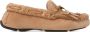 Jimmy Choo Bruine Shearling Trim Kwast Boog Schoenen - Thumbnail 1