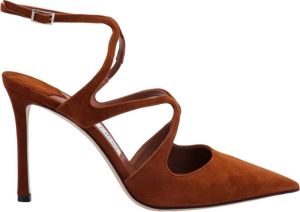 Jimmy Choo Bruine Suède Slingback Pumps Elegant en Verfijnd Bruin Dames
