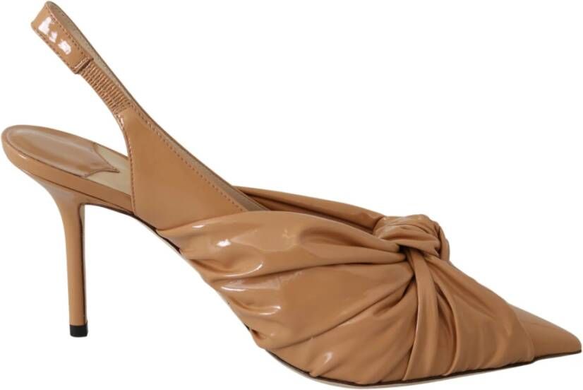 Jimmy Choo Caramelbruin Leren Annabell Pumps Brown Dames