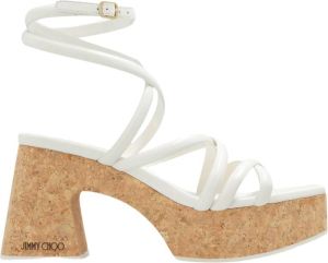 Jimmy Choo Cecelia platform sandalen Wit Dames