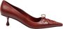 Jimmy Choo Cognac Leren Pumps met Puntige Neus - Thumbnail 1