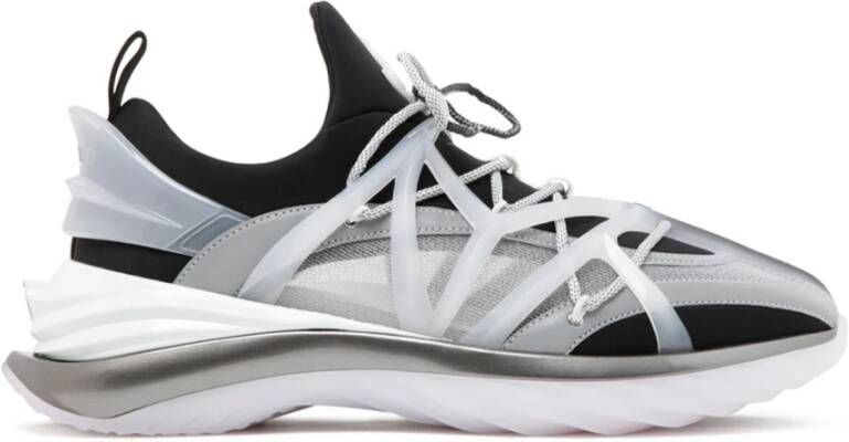 Jimmy Choo Cosmos M Calf Leather Low Top Sneakers Black Heren