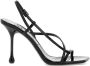 Jimmy Choo Patentleren Sandalen met Kruisbanden Black Dames - Thumbnail 2