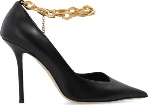 Jimmy Choo Diamanten Talura leren pumps Zwart Dames