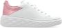 Jimmy Choo Witte leren sneakers met diamantmotief White Dames - Thumbnail 1