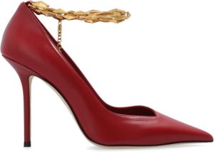 Jimmy Choo Diamond Talura leren pumps Rood Dames
