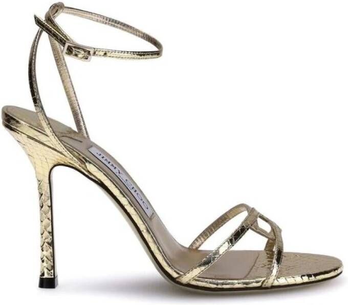 Jimmy Choo Elegante Leren Sandalen met Enkelband