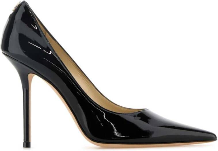 Jimmy Choo Elegante Zwarte Leren Love Pumps