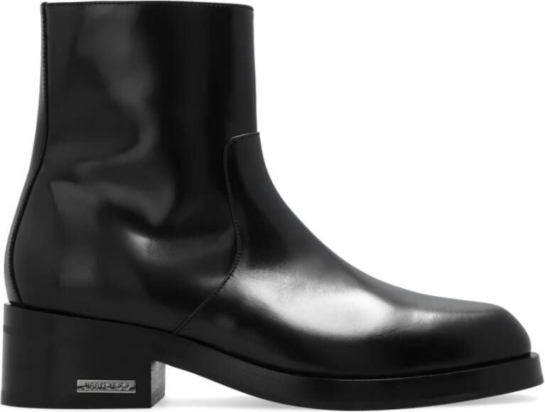 Jimmy Choo Leren enkellaarzen Zwart - Foto 1
