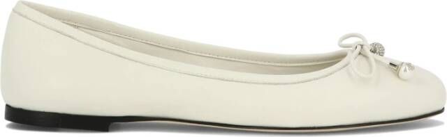 Jimmy Choo Elmo Slip-On Ballerinas White Dames