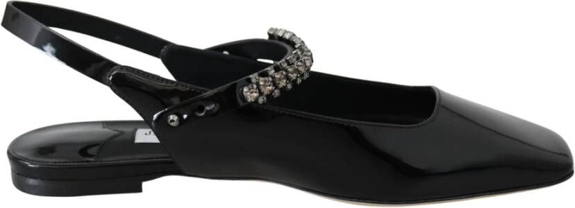 Jimmy Choo Platte sandalen Black