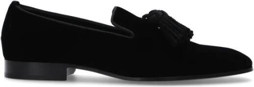 Jimmy Choo ‘Foxley’ fluwelen mocassins