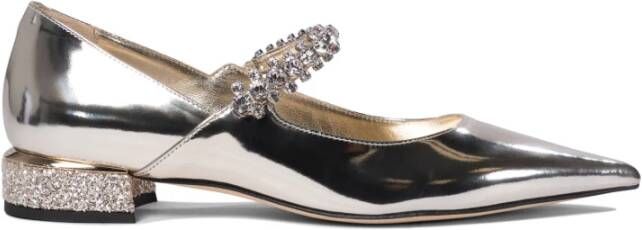 Jimmy Choo Gouden Ballerina's Elegante Leren Schoenen