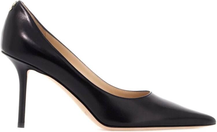 Jimmy Choo Gouden Logo Leren Pumps