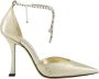 Jimmy Choo Gouden Verpletterde Metallic Pumps met Puntige Neus - Thumbnail 1
