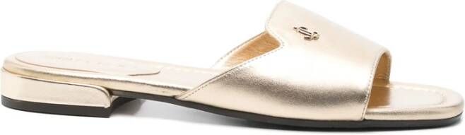 Jimmy Choo Goudkleurige Blokhak Schoenen