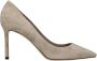 Jimmy Choo Grijze Leren Hoge Hakken Pumps - Thumbnail 1