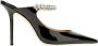 Jimmy Choo Roze Leren Muiltjes met 10cm Hak Pink Dames - Thumbnail 1