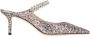 Jimmy Choo Zilveren Glitter Puntige Neus Platte Schoenen Gray Dames - Thumbnail 4