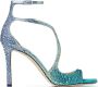 Jimmy Choo Stijlvolle Blauwe Kristallen Sandalen Blue Dames - Thumbnail 1