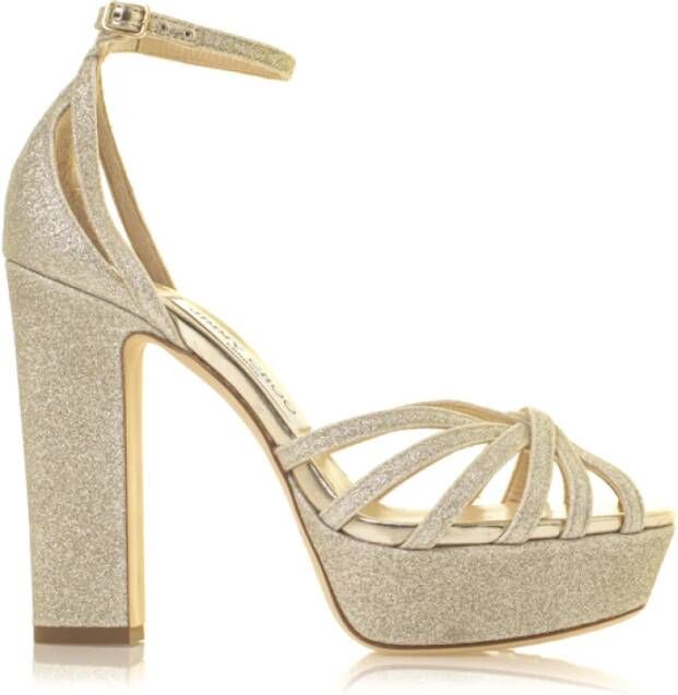 Jimmy Choo High Heel Sandals Yellow Dames