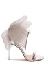 Jimmy Choo Aveline Hoge Hak Sandalen van Wit Leer Gray Dames - Thumbnail 1