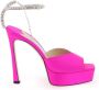 Jimmy Choo Saeda platform sandalen van satijn Pink Dames - Thumbnail 2