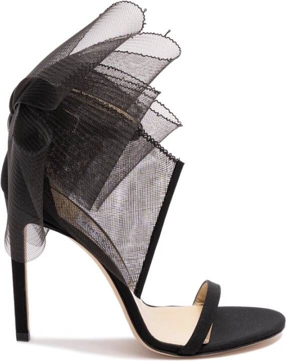 Jimmy Choo Zwarte Aveline Stiletto Sandalen Black Dames