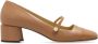 Jimmy Choo Mesh Panel Elisa Pumps met Blokhak Beige Dames - Thumbnail 1