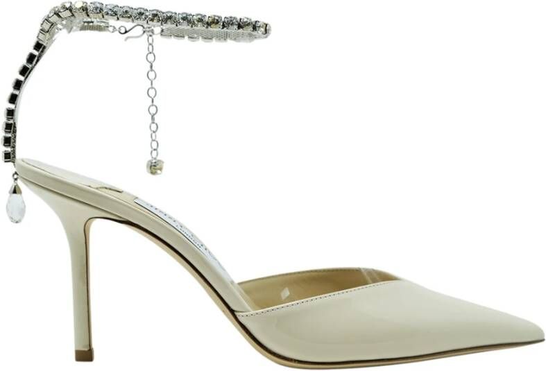 Jimmy Choo Ivoor Patent Leren Slingback Pumps