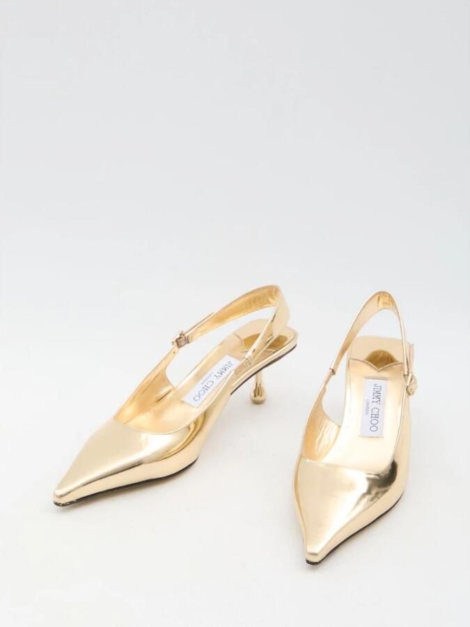Jimmy Choo Amel 50 Metallic Slingback Pumps - Foto 2