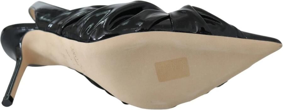 Jimmy Choo Nieuwe zwarte leren pumps met puntige neus Black Dames