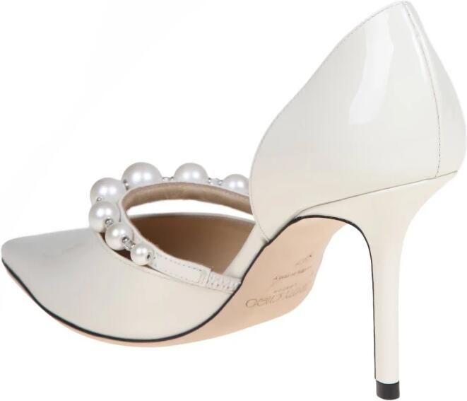 Jimmy Choo Aurelie patent leather pumps Wit Dames - Foto 4